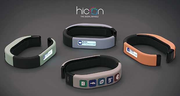 hicon1 28 10 14 - Hicon Social Bangle: il braccialetto "social"