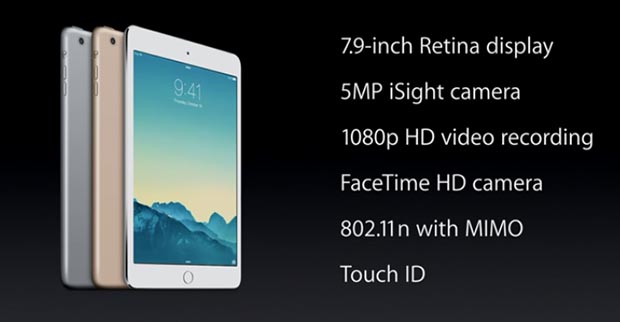 ipad6 16 10 14 - iPad Air 2 e iPad mini 3 con Touch ID