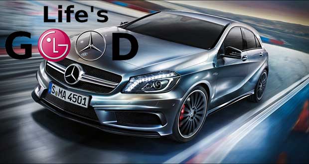 lgmercedes 29 12 14 - Mercedes e LG: partnership per le auto del futuro