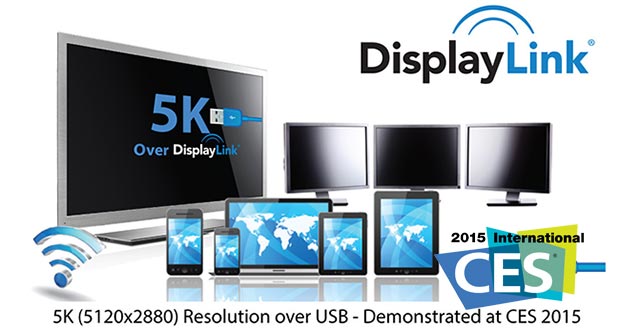 displaylink evi 08 01 2015 - DisplayLink veicola video 5K tramite un cavo USB