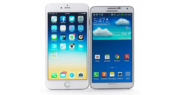 applevssamsung evi 04 03 15 - Apple supera Samsung nelle vendite smartphone