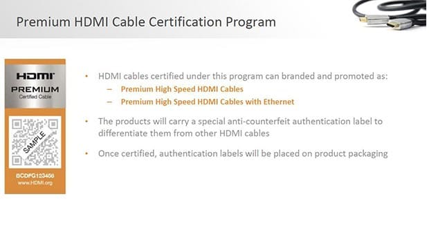 premium hdmi certification evi 06 10 2015 - HDMI Licensing: cavi HDMI certificati per l'Ultra HD
