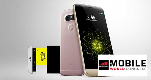 lg g5 mwc evi 21 02 16 - LG G5: smartphone 5,3" con Snapdragon 820 e slot modulare