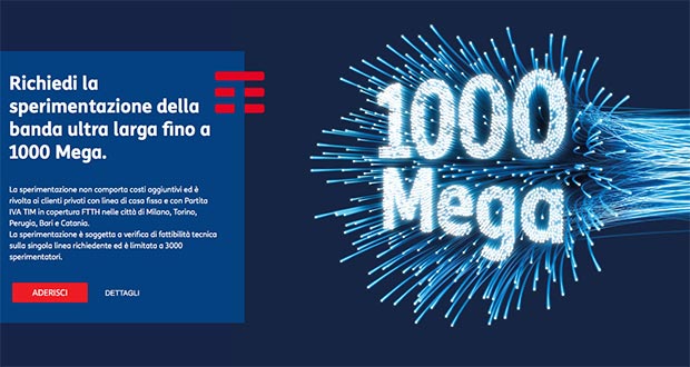 tim 1000mega 16 06 2016 - TIM 1000 Mega: fibra sperimentale a 1Gbps in cinque città
