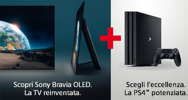 sony oled ps4 pro evi - Sony: PS4 Pro in regalo se si acquista un TV OLED A1