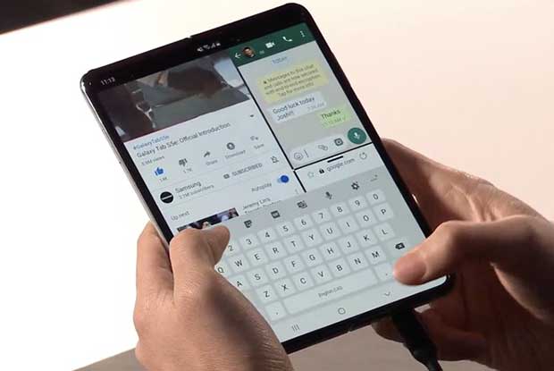 galaxy fold 3 21 02 19 - Samsung Galaxy Fold: lo smartphone diventa un tablet pieghevole